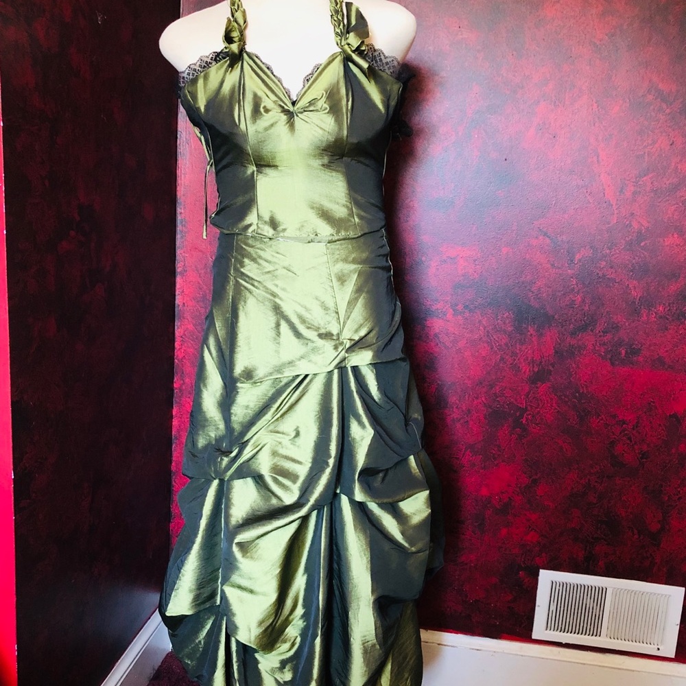 Metallic Green Gown